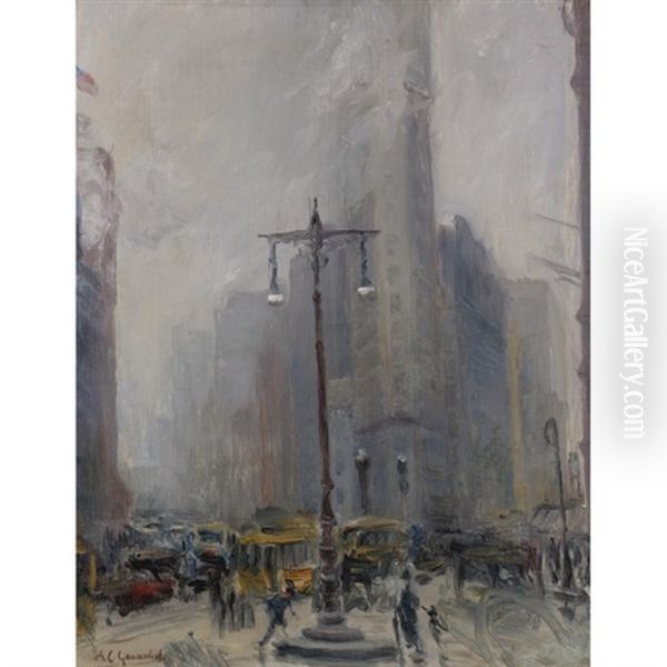 The Flatiron Building Oil Painting by Arthur Clifton Goodwin