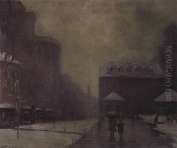 Old Pelham Hotel Oil Painting by Arthur Clifton Goodwin