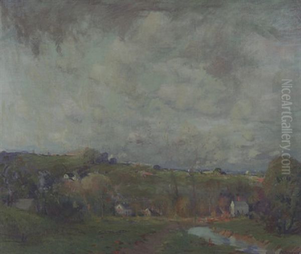 Saugus Marshes Oil Painting by Arthur Clifton Goodwin