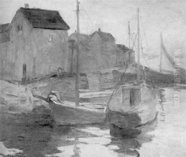 Harbor View Oil Painting by Arthur Clifton Goodwin