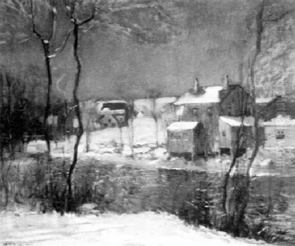 The Neponset River In Winter by Arthur Clifton Goodwin