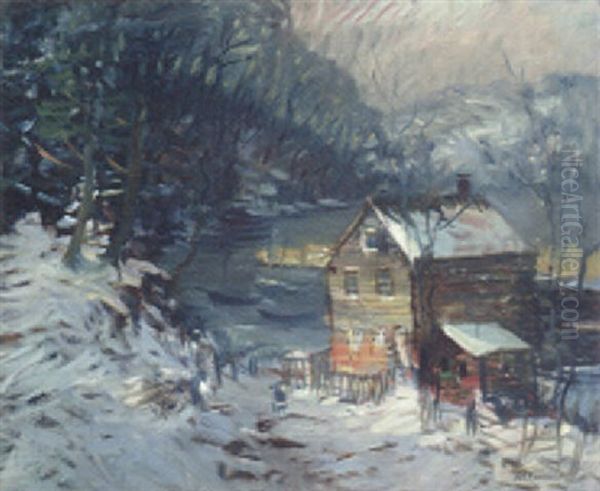 Spuyten Duyvil Oil Painting by Arthur Clifton Goodwin