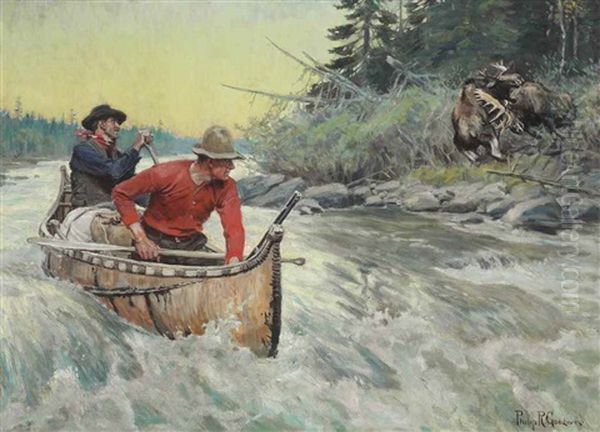 An Interrupted Duel Oil Painting by Philip Russell Goodwin