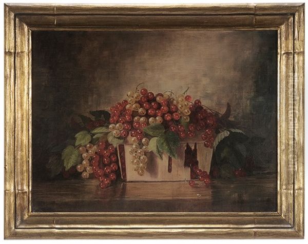 Still Life With Currents In A Basket Oil Painting by Richard La Barre Goodwin