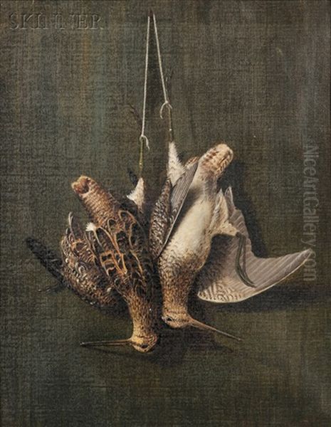 Hanging Woodcocks Oil Painting by Richard La Barre Goodwin