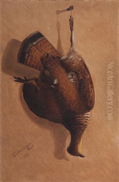 Hanging Grouse Oil Painting by Richard La Barre Goodwin