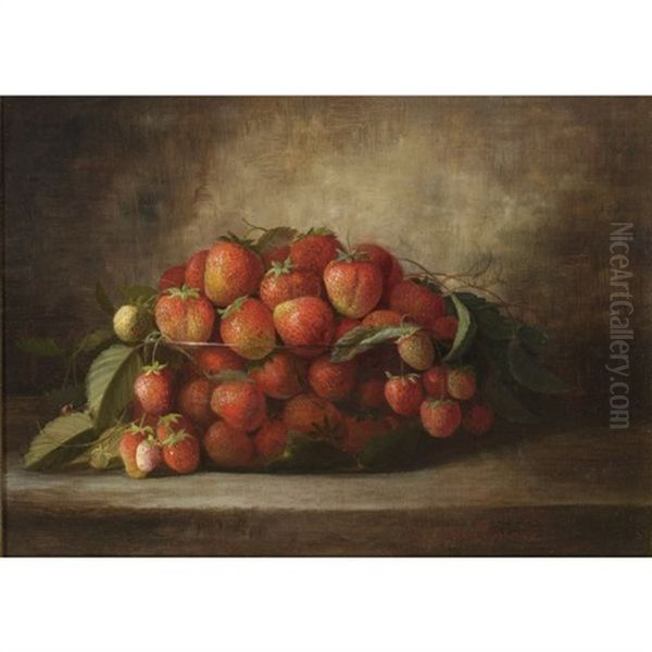 Strawberries Oil Painting by Richard La Barre Goodwin