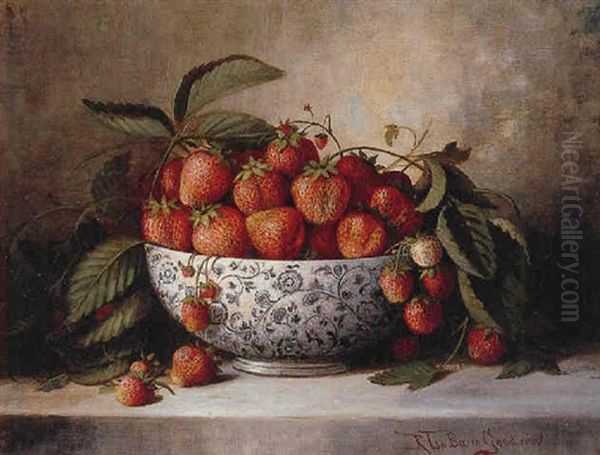 Strawberries Oil Painting by Richard La Barre Goodwin