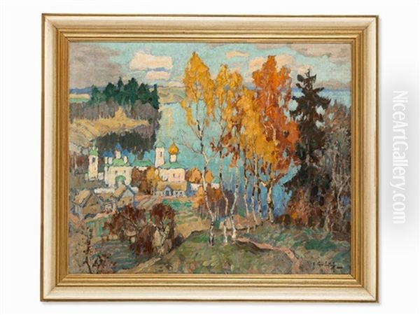 Herbsttags Oil Painting by Konstantin Ivanovich Gorbatov