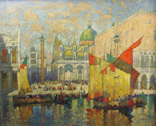 Venedig Oil Painting by Konstantin Ivanovich Gorbatov