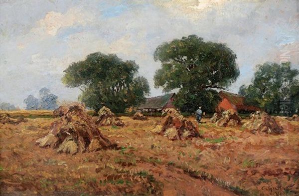 La Moisson Oil Painting by Konstantin Ivanovich Gorbatov