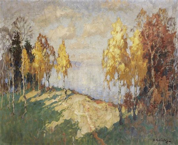 Herbst Oil Painting by Konstantin Ivanovich Gorbatov