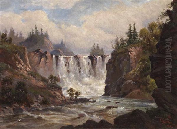 Kakabeka Falls Oil Painting by John Sloane Gordon