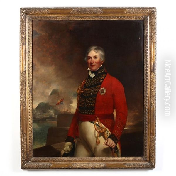 Portrait Of General Sir John Fraser Oil Painting by John Watson Gordon