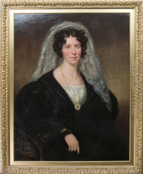 Portrait Of Grace Macfarlane Oil Painting by John Watson Gordon