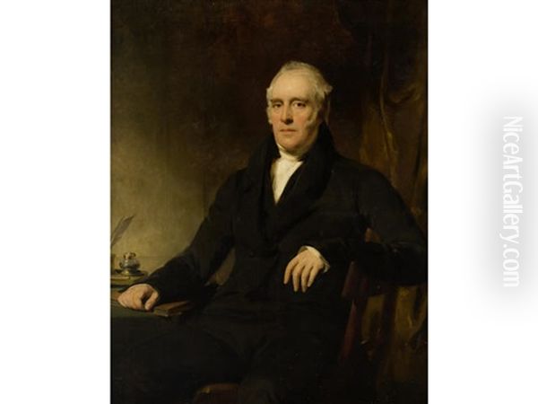 Portrait Of A Robert Murray Of Trinity Esq Oil Painting by John Watson Gordon