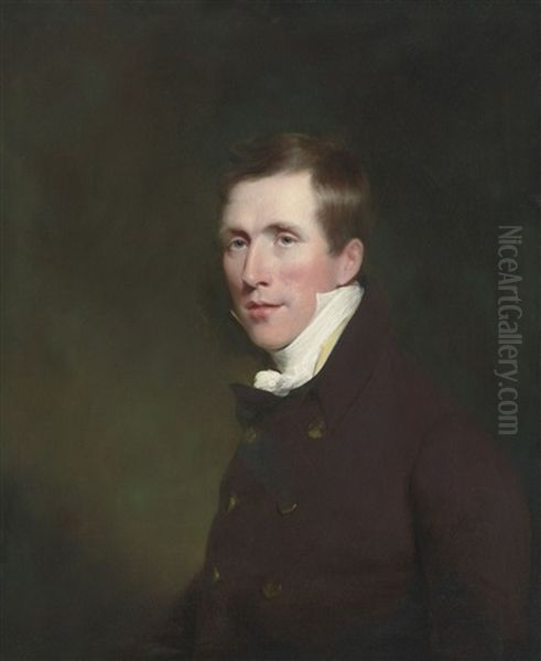 Portrait Of A Young Man, Said To Be A Member Of The Forbes Family Oil Painting by John Watson Gordon