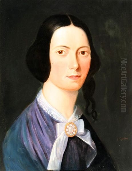 Portrait Of A Woman Oil Painting by John Watson Gordon