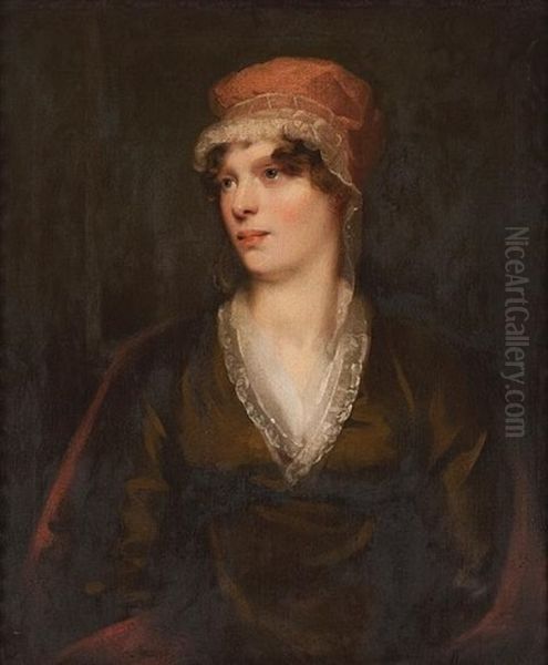 Portrait Of Mrs Hogarth by John Watson Gordon