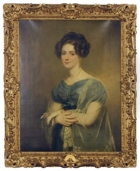 Portrait Of Mary Margaret Hampton Of Angelsea Oil Painting by John Watson Gordon