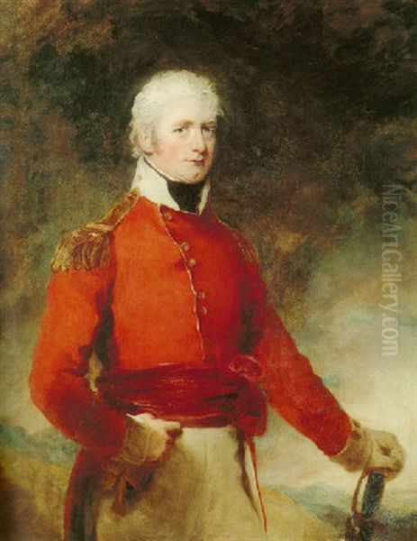 Portrait Of An Officer (general James Stuart?) Oil Painting by John Watson Gordon