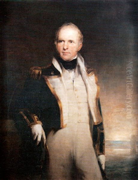 Portrait D'un Officier De Marine Oil Painting by John Watson Gordon