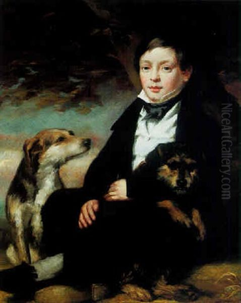 Portrait Of Master Raines, Of Wheldrake Manor, York Oil Painting by John Watson Gordon