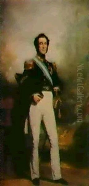 Portriat Of Rear-admiral Lord John Hay (1793-1851) Oil Painting by John Watson Gordon