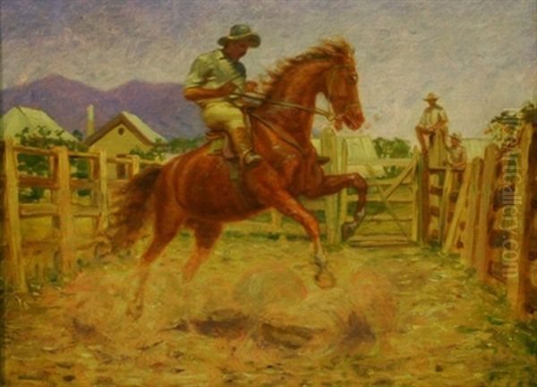 The Horse Breaker Oil Painting by Charles Gordon-Frazer