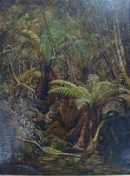 The Gully, Tasmania Oil Painting by Charles Gordon-Frazer