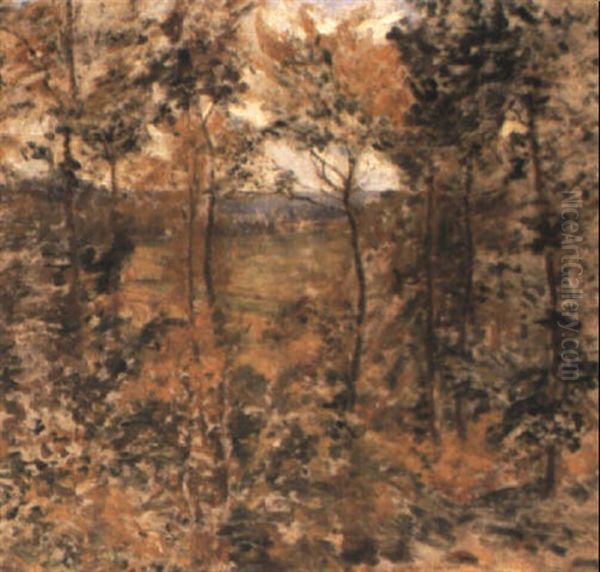 Pasture Through Woodland Oil Painting by Spencer Frederick Gore