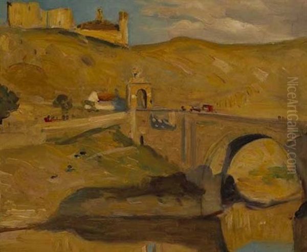 Bridge Of Toledo Oil Painting by William Crampton Gore