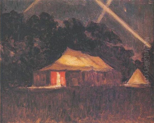 R.a.m.c Medical Camp At Bury St. Edmunds Oil Painting by William Crampton Gore