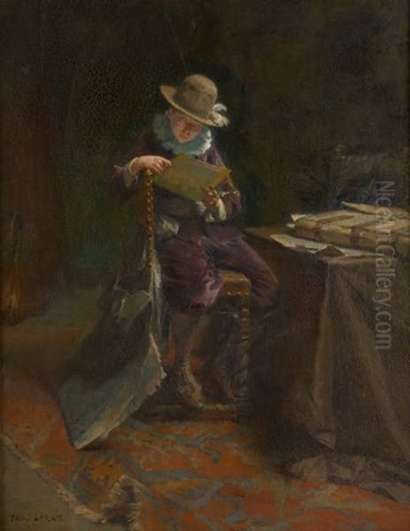 Le Jeune Erudit Oil Painting by Paul Eugene Gorge