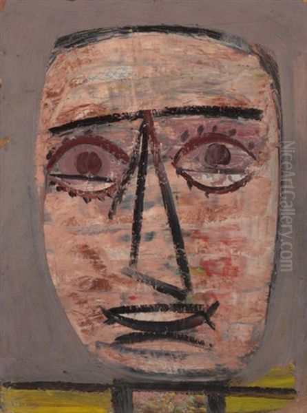 Untitled (head) Oil Painting by Arshile Gorky