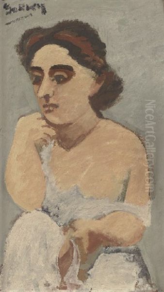 Portrait Of A Woman, The Artist's Wife Oil Painting by Arshile Gorky