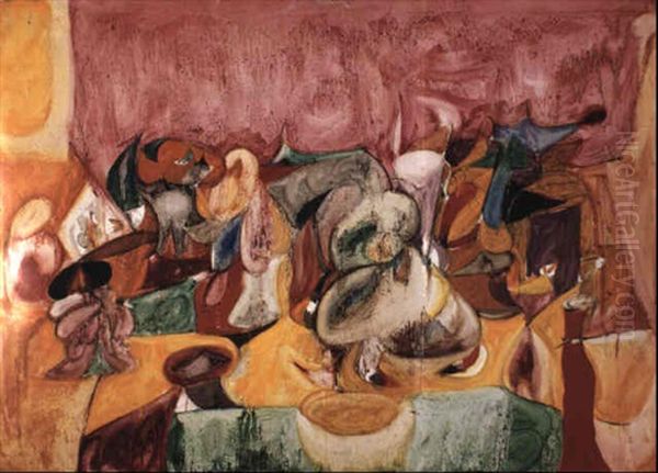 Scent Of Apricots On The Fields Oil Painting by Arshile Gorky