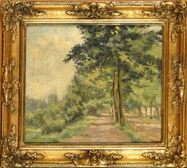 Sous Bois Oil Painting by Gustave Hubert Gormas