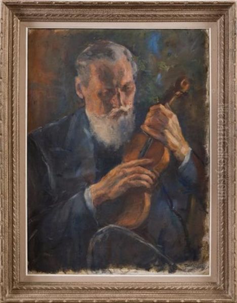 Le Violoniste Oil Painting by Ivan Lavrentievich Gorokhov