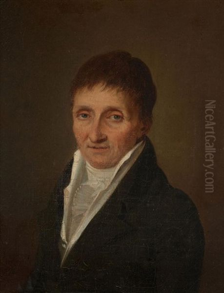 Portrait De Monsieur Porchon De Bonval Oil Painting by Henri Nicolas Van Gorp