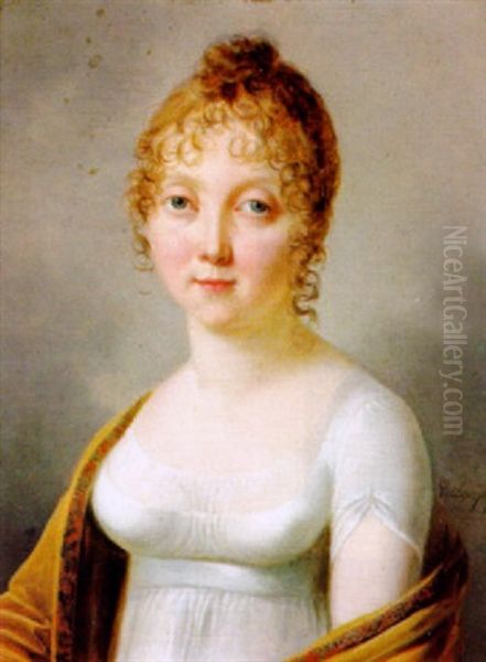 Bildnis Der Harriet Thayer Oil Painting by Henri Nicolas Van Gorp