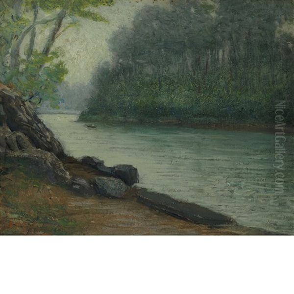 The River Bend Oil Painting by Aaron Harry Gorson