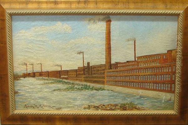 Industrial Landscape Oil Painting by Aaron Harry Gorson