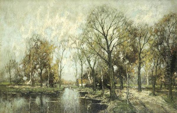 Autumn Landscape Oil Painting by Arnold Marc Gorter