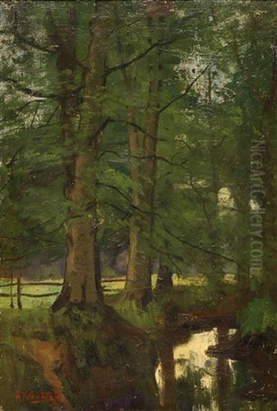 Forest Landscape Oil Painting by Arnold Marc Gorter