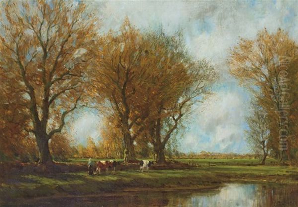 October Day Oil Painting by Arnold Marc Gorter