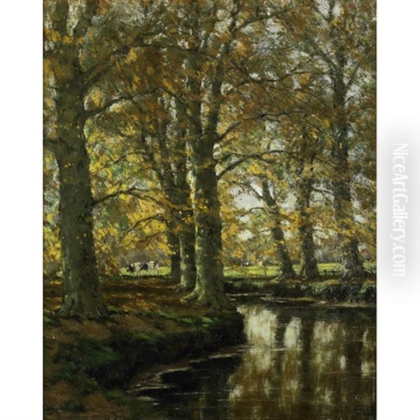 Golden September Oil Painting by Arnold Marc Gorter