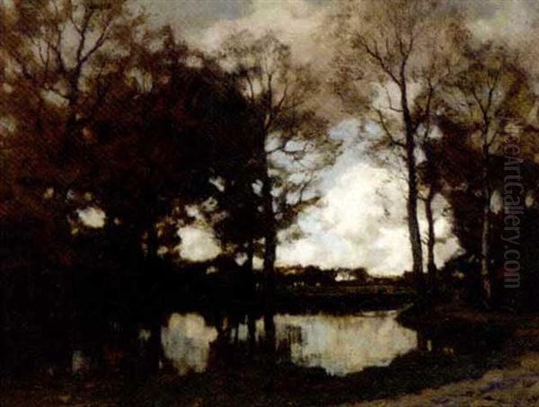 The Vordese Beek In Autumn Oil Painting by Arnold Marc Gorter