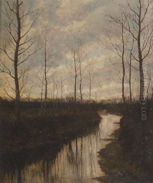 Autumn Landscape Oil Painting by Arnold Marc Gorter