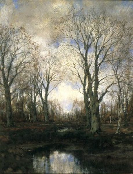 Autumn Landscape Oil Painting by Arnold Marc Gorter